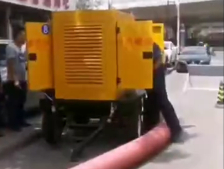  葛洲坝集团天津项目排水现场